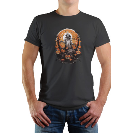 Tricou barbat Halloween Death, Bumbac