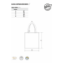 Sacosa casual cumparaturi bumbac, grafica fata verso BUFNITA, Natural, 40 x 45cm, bretele 70 x 2,5cm