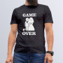 Tricou personalizat barbat "Casatorie egal Game Over", Negru, Bumbac